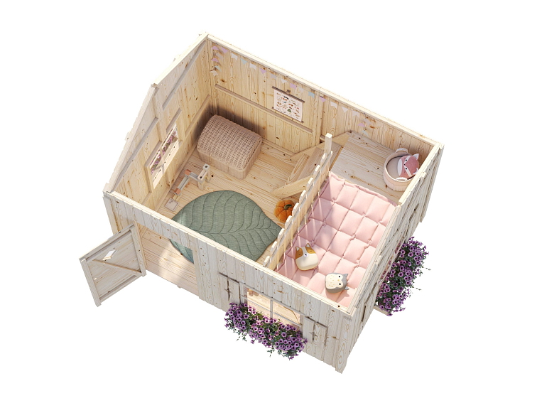 Dětský domek GRETE 3,7 m²