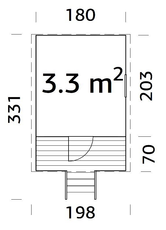 Dětský domek HUCK 3,3 m²