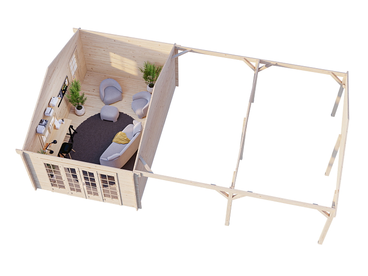 Zahradní domek IRENE 19,0 + 33,2 m²