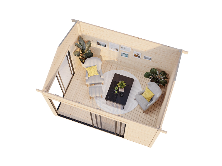 Zahradní domek AMANDA 11,2 m² s posuvnými dveřmi