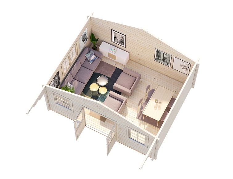 Zahradní domek HELENA 24,6 m²