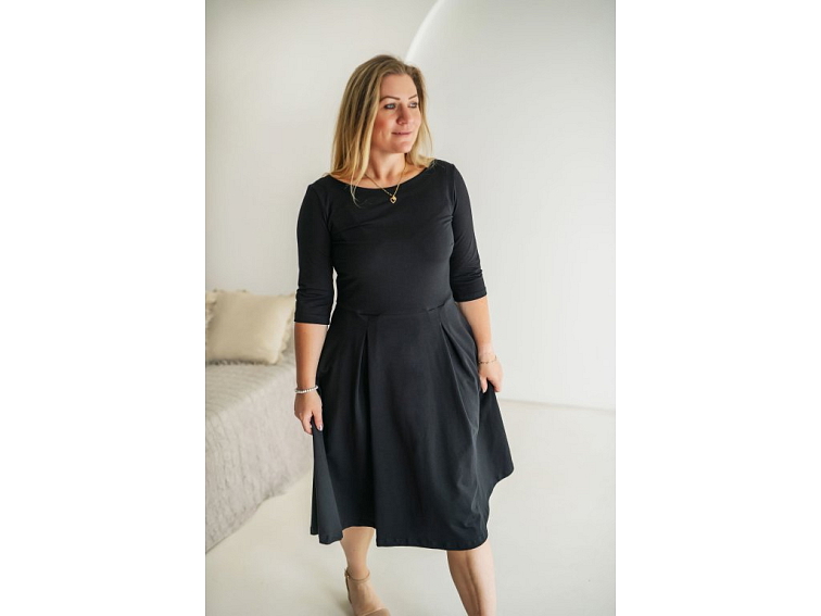 Šaty Bel elegantní černá