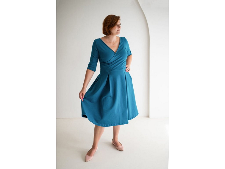 Šaty Adriana petrolejová