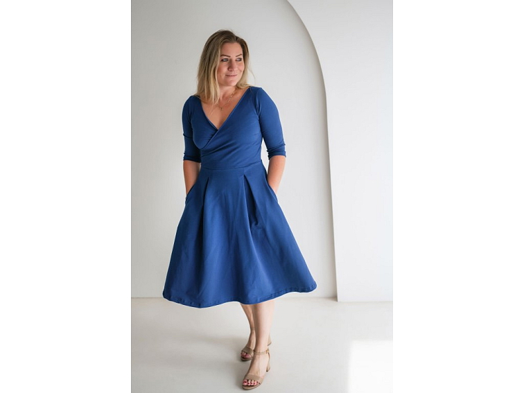 Šaty Adriana pařížská modř