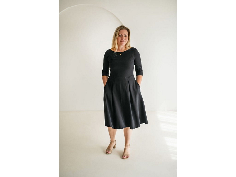 Šaty Bel elegantní černá