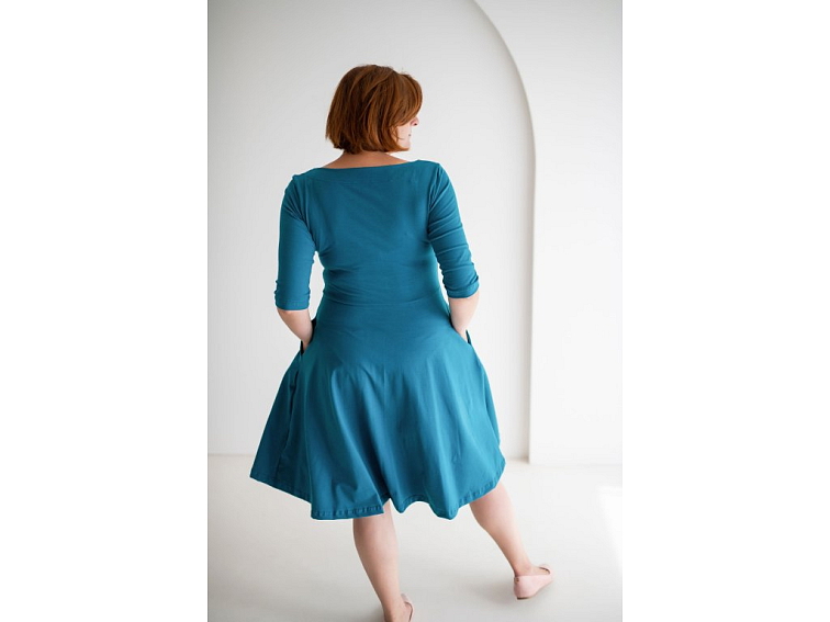 Šaty Audrey petrolej