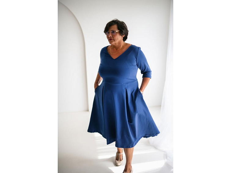 Šaty Šarm pařížská modř