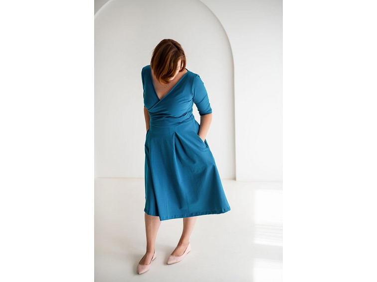 Šaty Adriana petrolejová