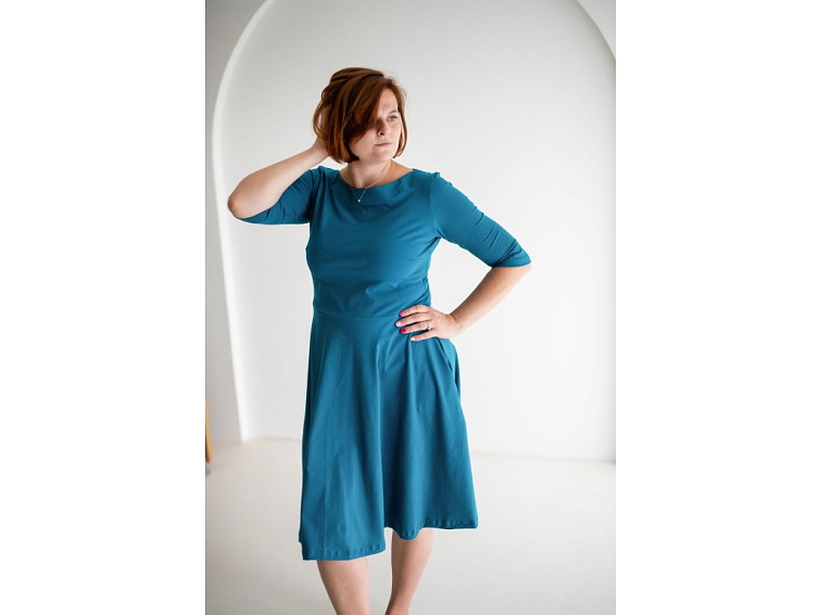 Šaty Audrey petrolej