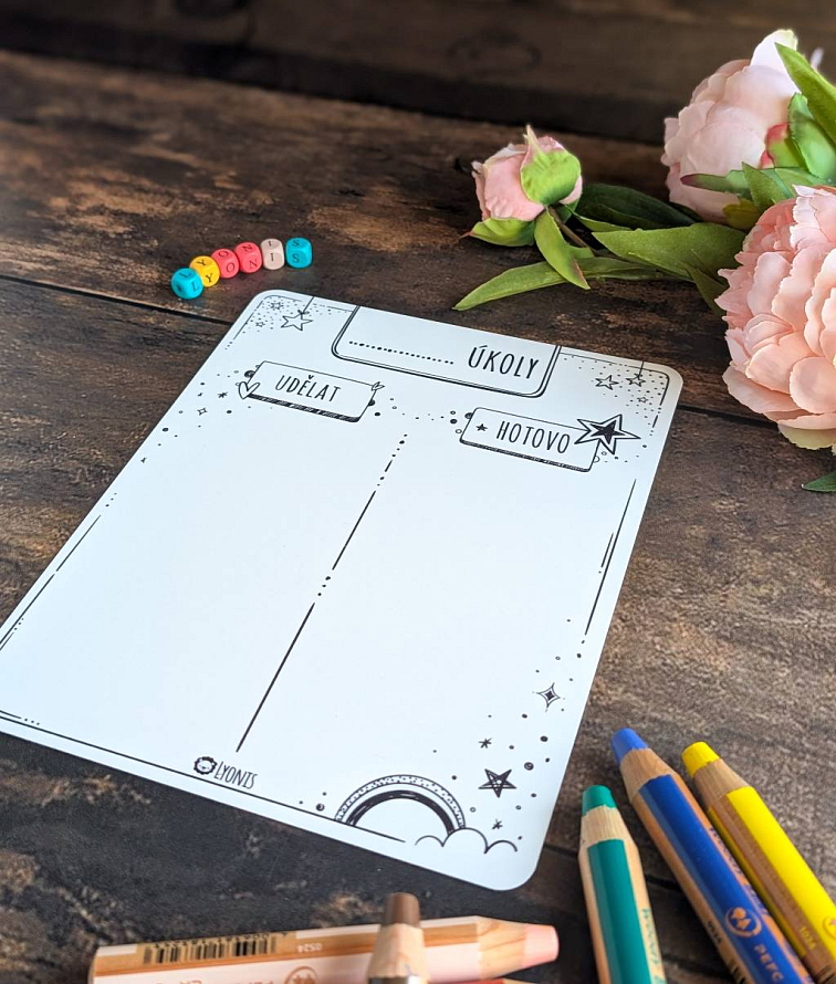 To-Do Tabulka - černobílá edice