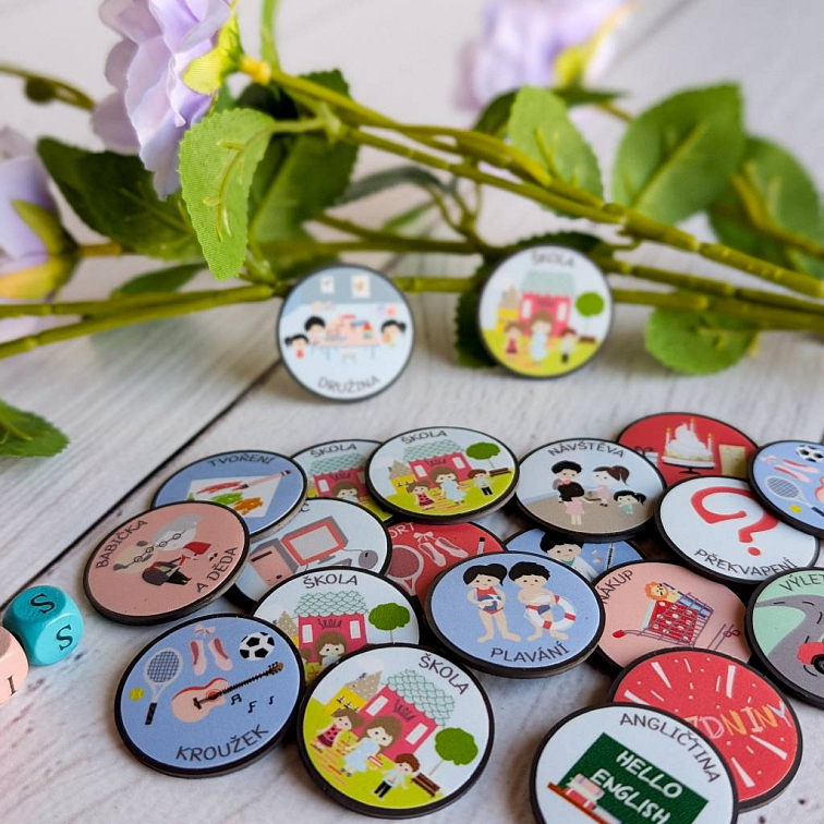 Týdenní plánovací sada pro 3 děti: 3 x Malý týdenní plán (černobílá edice)