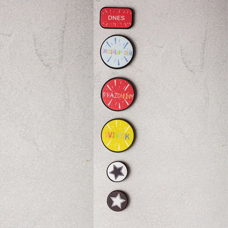 Týdenní & Měsíční Combo - magnetický rodinný kalendář - černý