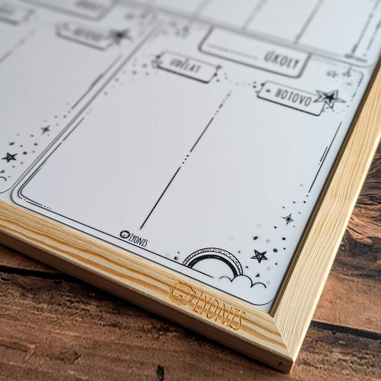 Kompletní plánovací sada pro 2 děti: 2x Malý týdenní plán & 2x To do (černobílá edice)