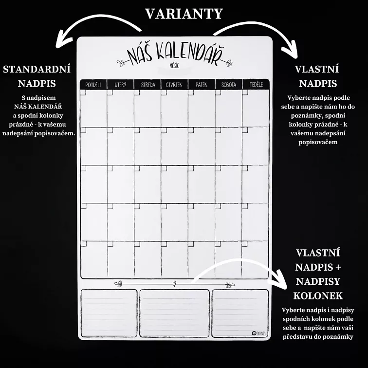 Dárkový set – Rodinný kalendář + Menu