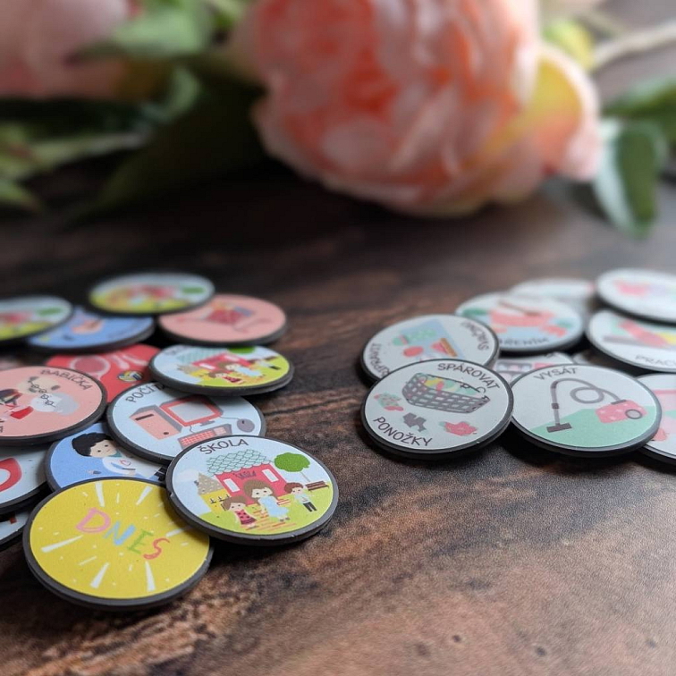 Kompletní plánovací sada pro 2 děti: 2x Malý týdenní plán & 2x To do (černobílá edice)