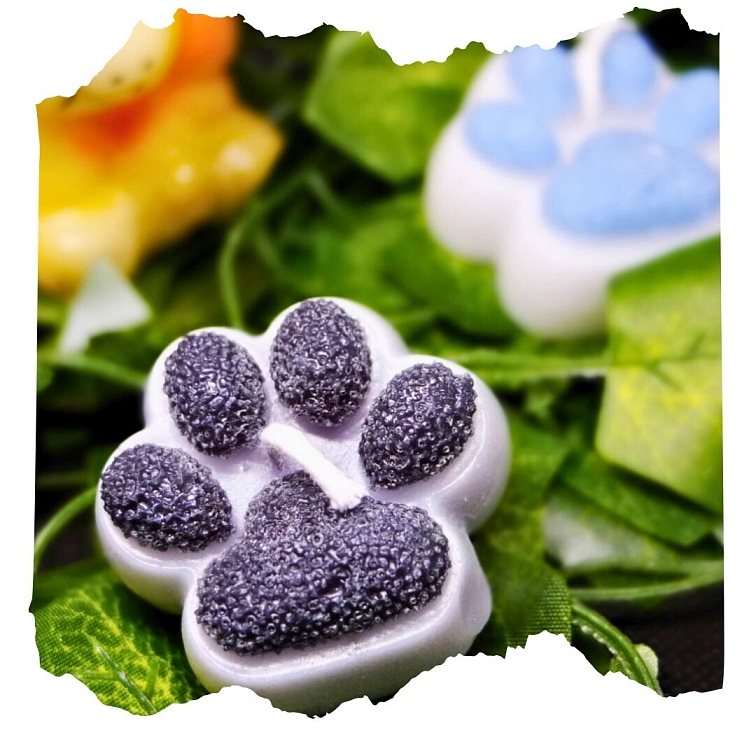 Psí tlapka svíčka