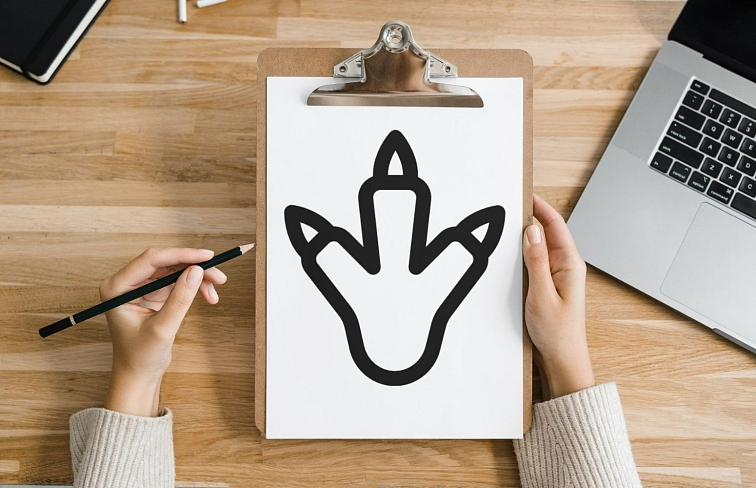 Dinosauří tlapa vykrajovátko