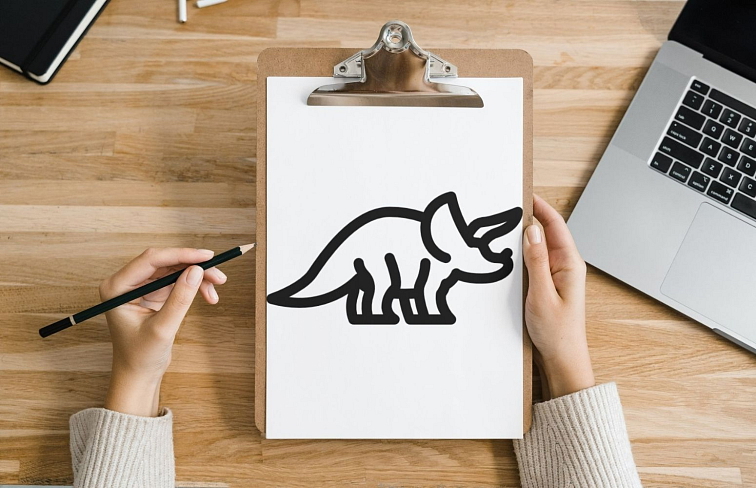 Triceratops vykrajovátko