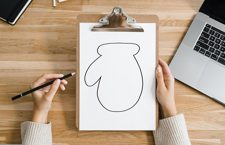 Rukavice vykrajovátko