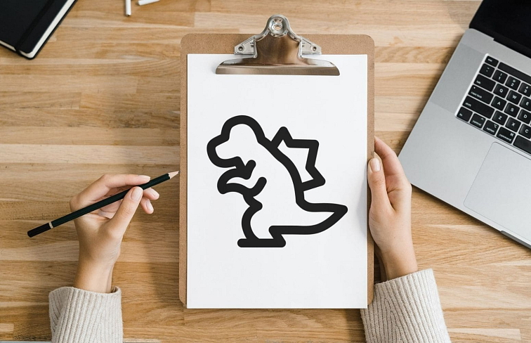 Mýtický drak vykrajovátko