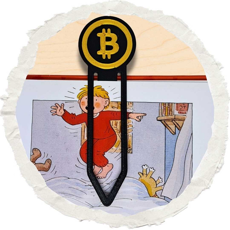 Bitcoin 3D záložka