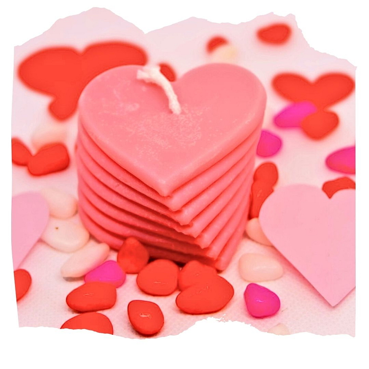 Srdíčkový sloup svíčka