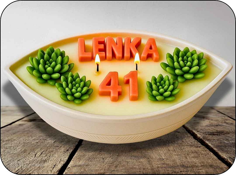 Narozeninová svíčka na míru pro ženu
