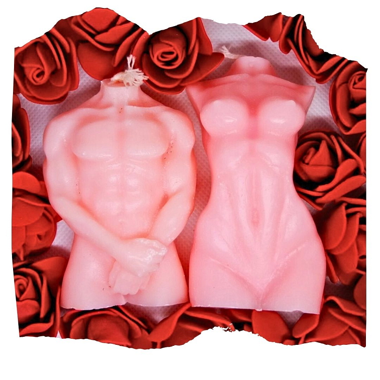 Nahá žena svíčka