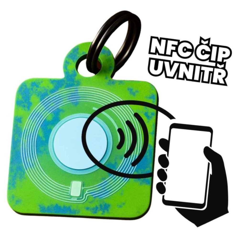 NFC Přívěsek s vlastním telefonním číslem