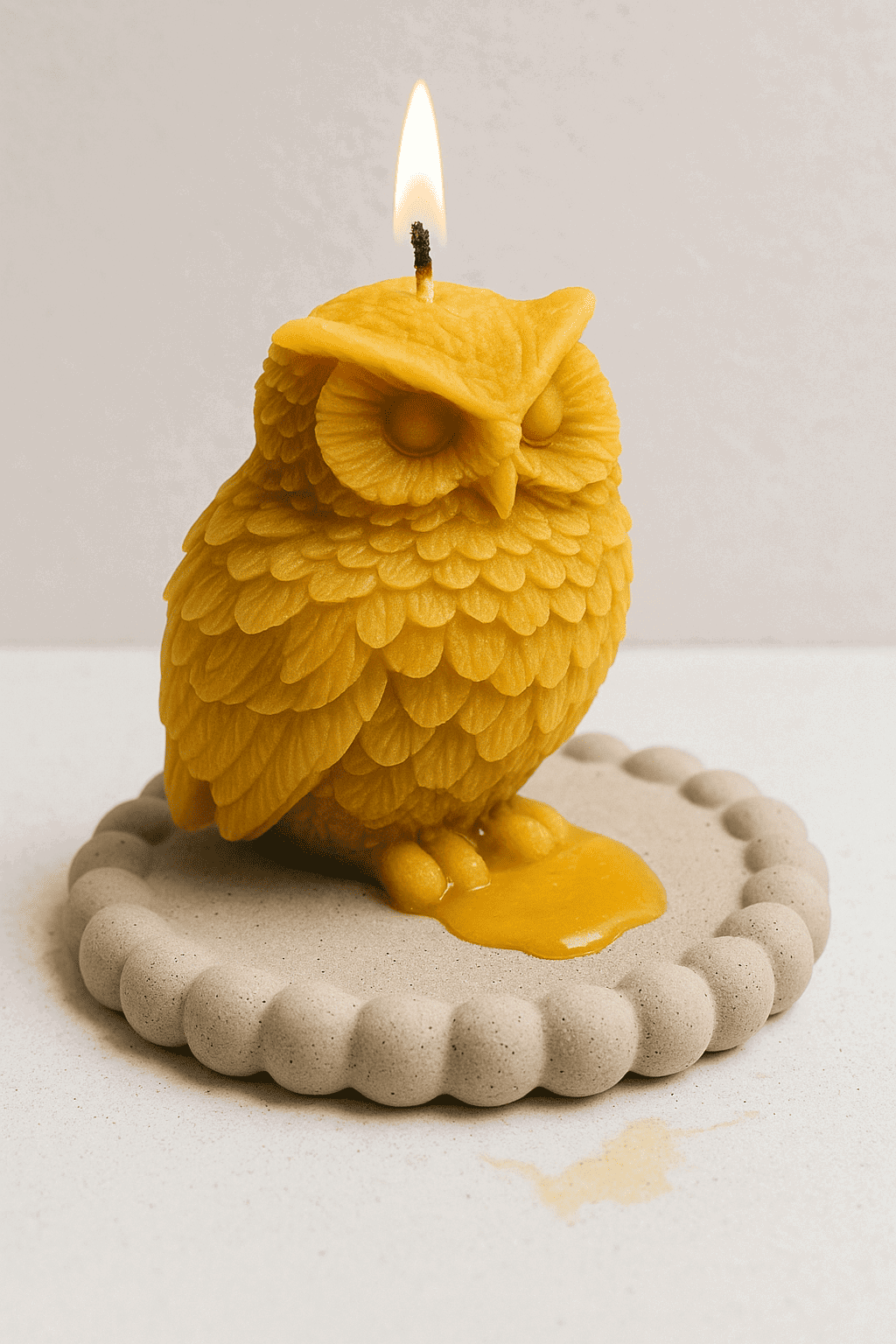 Betonový podtácek pod svíčku