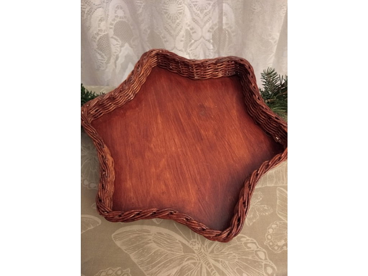 vánoční hvězda - lakovaná