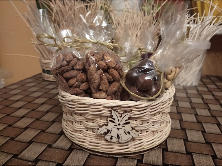 Dárkový košík- kulatý