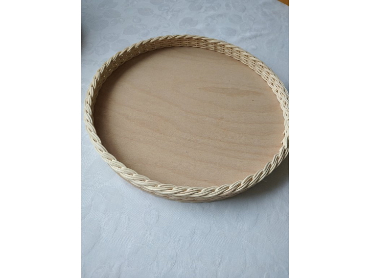 Podnos ke chlebníku - kulatý