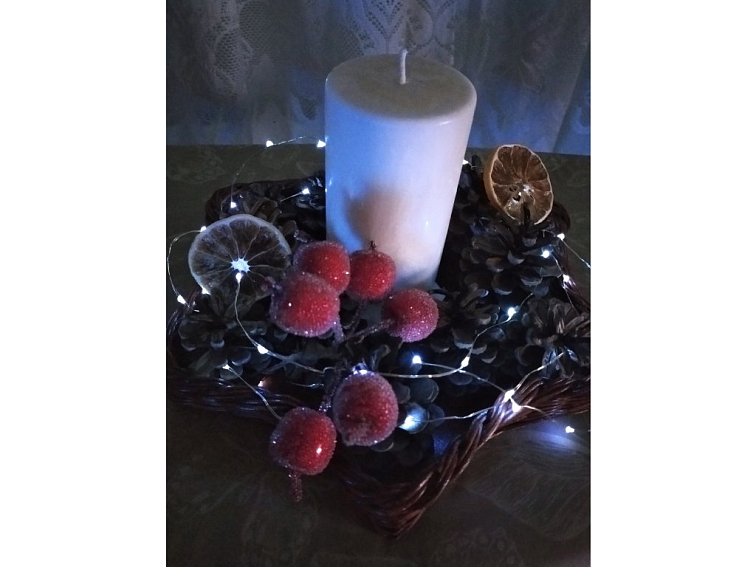 vánoční hvězda - lakovaná