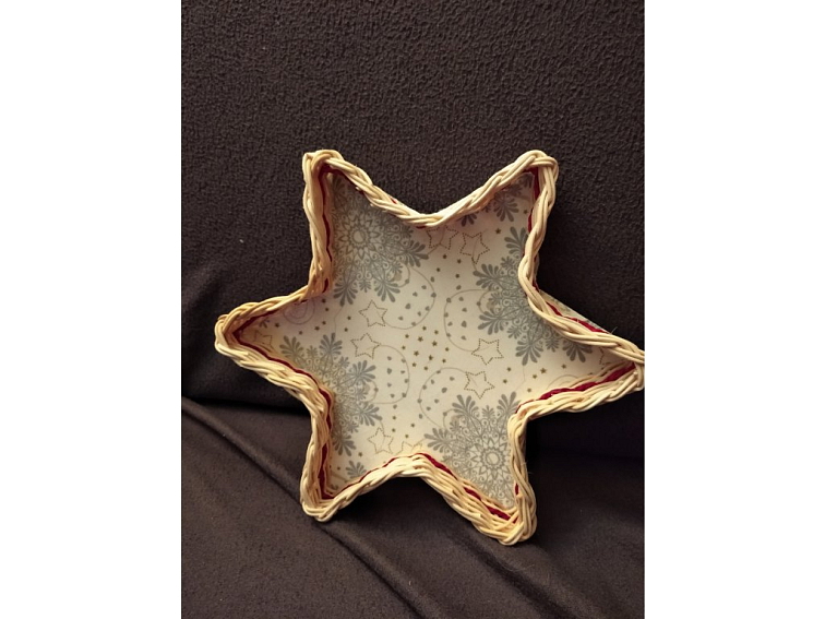 vánoční hvězda - decoupage