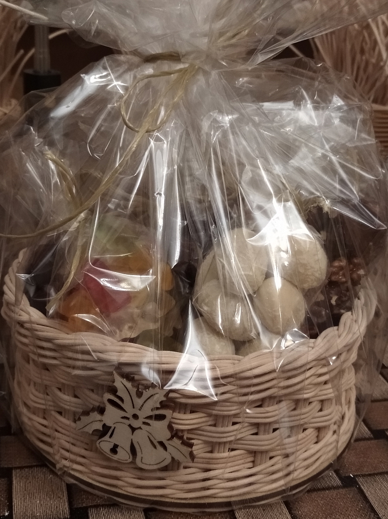 Dárkový košík- kulatý