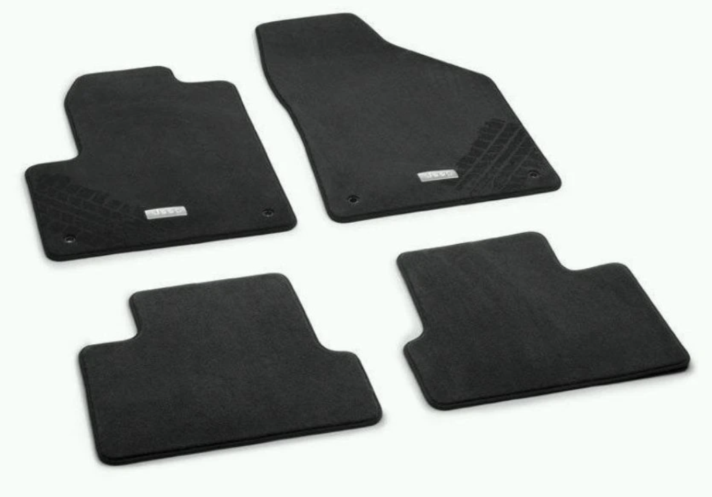 Koberečky látkové Wrangler 4 dveřový pro upínací čepy - ne háčky 2014-2017 Jk