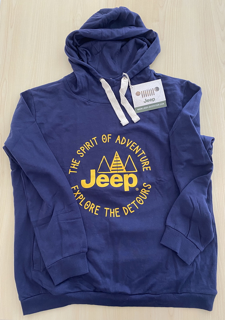 Mikina s kapucí - modrá vel.XXL