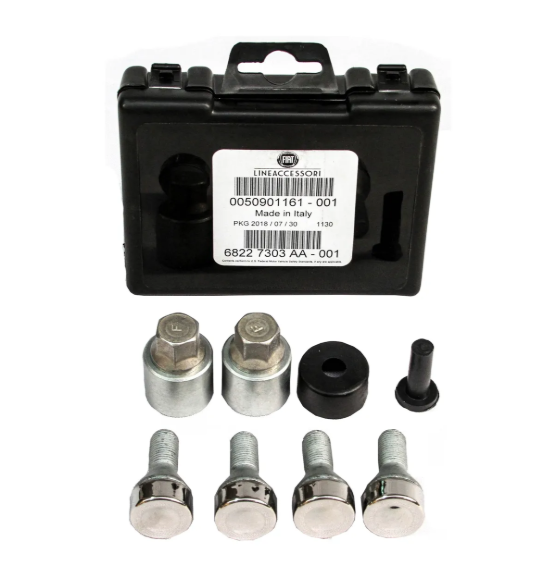 Bezpečnostní šrouby kol Fiat Doblo, 500x, Panda, 500l