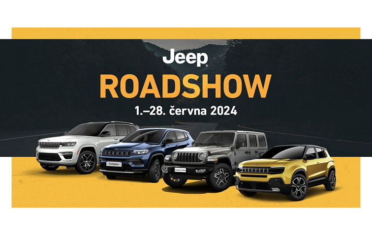 Vozy Jeep vyjíždí na roadshow