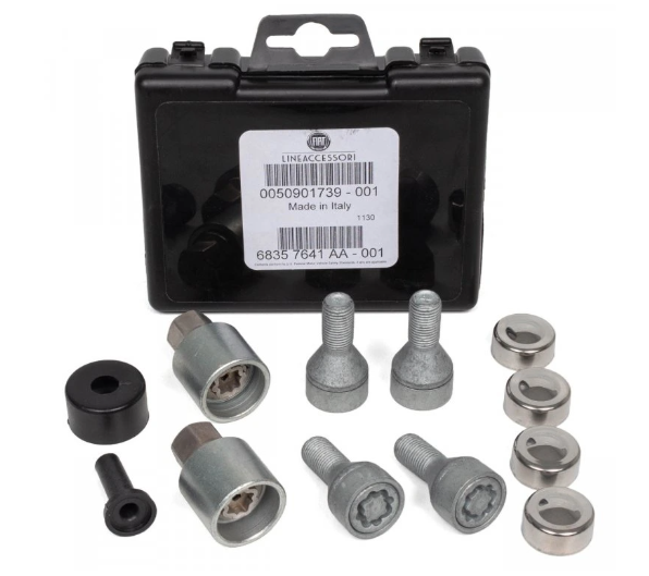 Bezpečnostní šrouby kol Fiat 500, Tipo