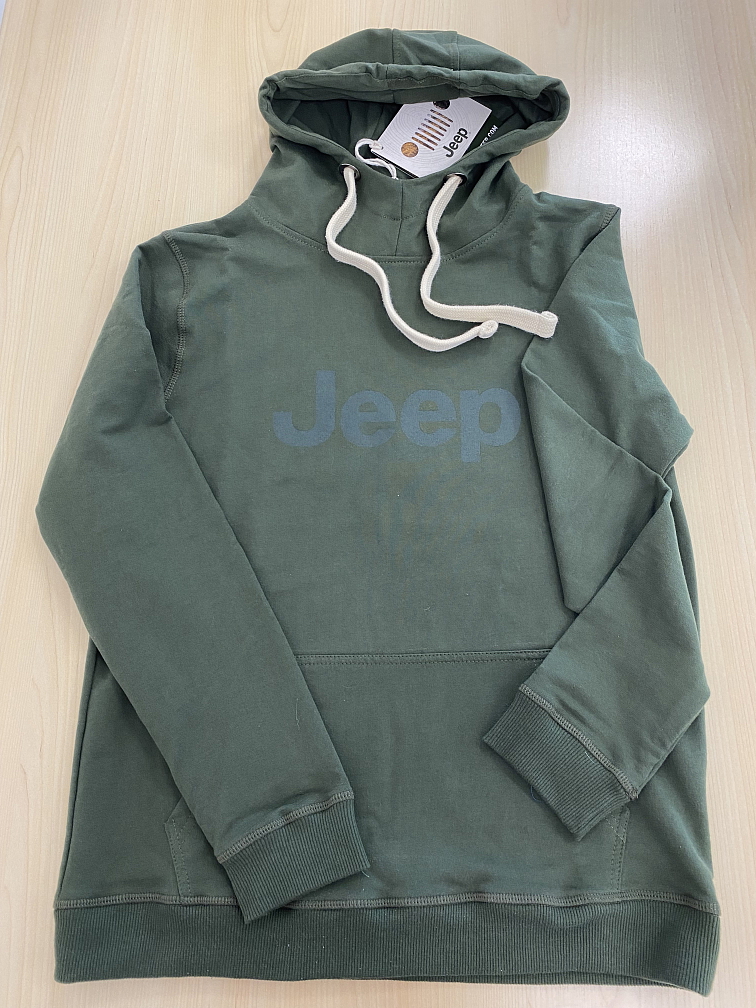 Dámská mikina s kapucí - zelená vel.L (40)