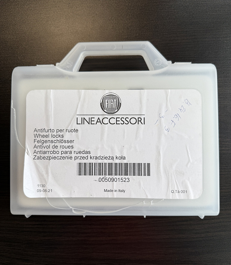 Bezpečnostní šrouby kol Fiat Ducato 15"