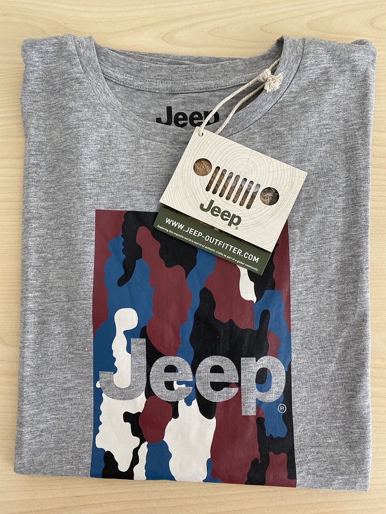 Triko s potiskem světle šedá vel.L