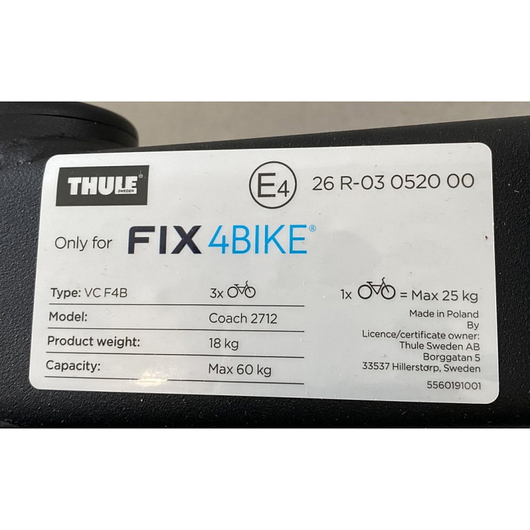 Nosič kol na tři kola pro tažné zařízení FIX 4BIKE