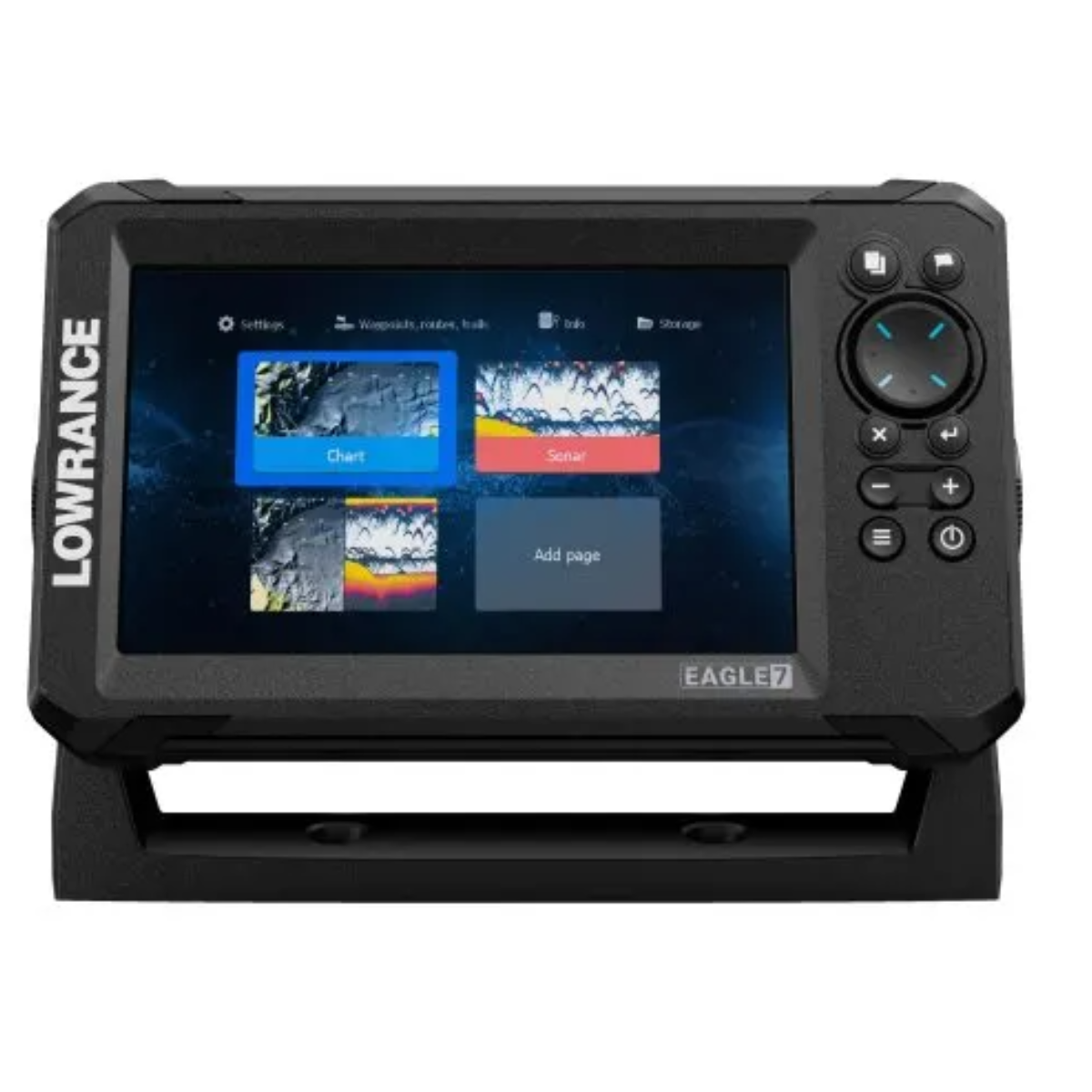 Akční Set Lowrance Sonar Eagle 7 Sonda Tripleshot HD + Baterie 12Ah + Nabíječka 1,2A