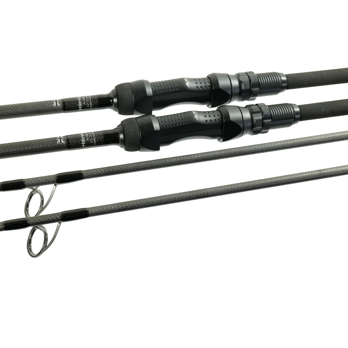 Harrison kaprový prut Aviator 10ft 3lb Limited Edition, Alps ARD Black Matt, Kigan ZDZ 40mm Gunsmoke, Fullshrink