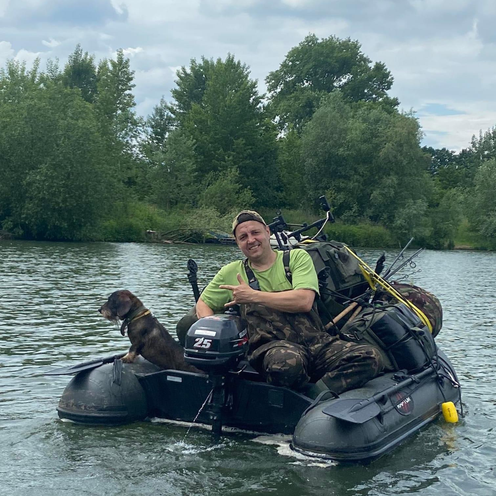 ČLUN RAPTOR 230 X WIDE AIR/ALU GREEN CARBON