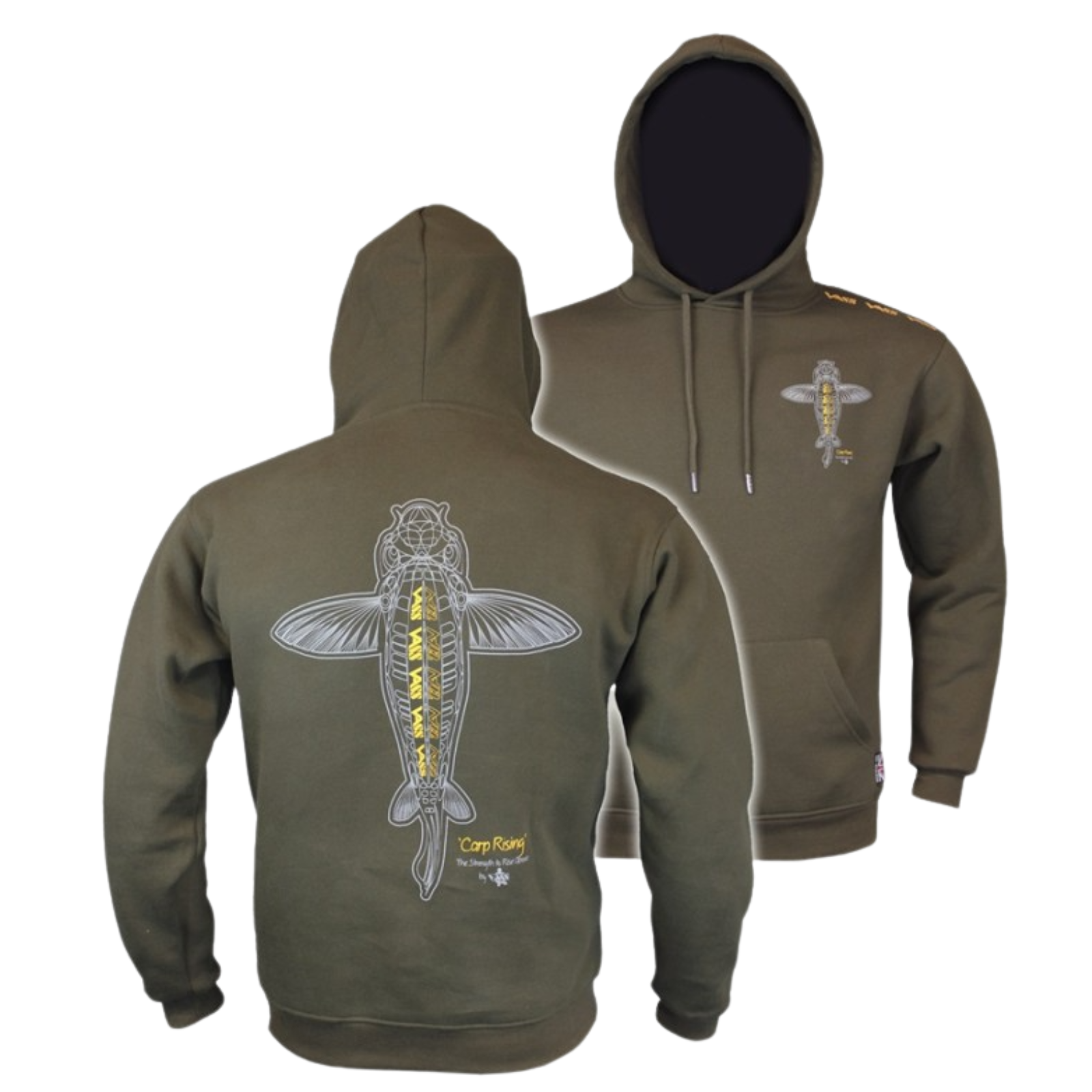 Vass Mikina S kapucí Carp Rising Khaki
