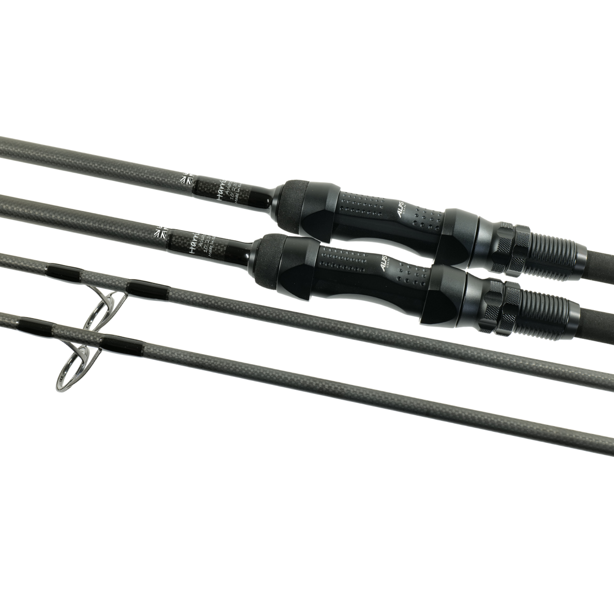 Harrison kaprový prut Aviator 10ft 3lb Limited Edition, Alps ARD Black Matt, Kigan ZDZ 40mm Gunsmoke, Fullshrink